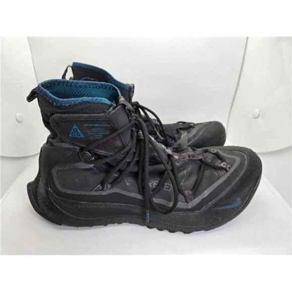 Nike ACG AIR Terra Antarktik GORE-TEX Boots Men's 9 Black Midnight Winter Shoes - Picture 1 of 7